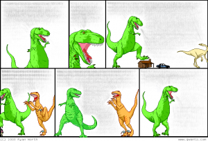 Dinosaur Comics 100-comic result